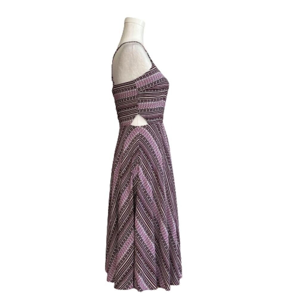 1. State Dress Pink Black Sleeveless Side Cutout Knee Length Fit Flare Dress XS - Picture 4 of 12